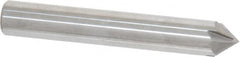 Accupro - 3/8" Diam 4 Flute Single End Solid Carbide Chamfer Mill - Exact Tooling