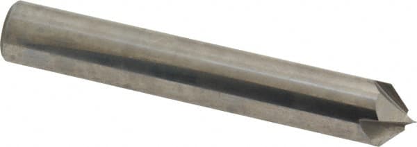 Accupro - 3/8" Diam 4 Flute Single End Solid Carbide Chamfer Mill - Exact Tooling