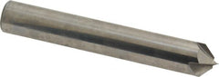 Accupro - 3/8" Diam 4 Flute Single End Solid Carbide Chamfer Mill - Exact Tooling