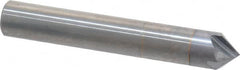 Accupro - 3/8" Diam 4 Flute Single End Solid Carbide Chamfer Mill - Exact Tooling