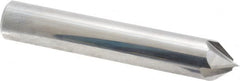Accupro - 1/2" Diam 4 Flute Single End Solid Carbide Chamfer Mill - Exact Tooling