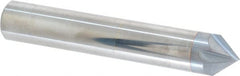 Accupro - 1/2" Diam 4 Flute Single End Solid Carbide Chamfer Mill - Exact Tooling