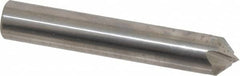 Accupro - 1/2" Diam 4 Flute Single End Solid Carbide Chamfer Mill - Exact Tooling