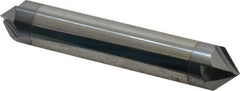 Accupro - 1/2" Diam 4 Flute Double End Solid Carbide Chamfer Mill - Exact Tooling