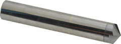 Accupro - 1/2" Diam 4 Flute Single End Solid Carbide Chamfer Mill - Exact Tooling