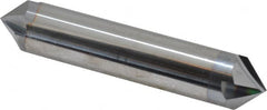 Accupro - 3/4" Diam 4 Flute Double End Solid Carbide Chamfer Mill - Exact Tooling
