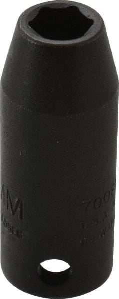 Proto - 3/8" Drive 8mm Deep Thin Wall Impact Socket - 6 Points, 2" OAL - Exact Tooling