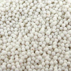 Raytech - Ceramic Carrier, Ball Shaped Ceramic Abrasive Media - Dry Operation, 1mm Diam x 1mm High Base - Exact Tooling