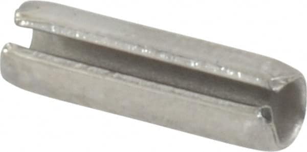 Value Collection - 1/8" Diam x 7/16" Long Slotted Spring Pin - Grade 18-8 Stainless Steel - Exact Tooling