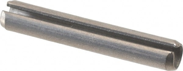 Value Collection - 3/16" Diam x 1-1/8" Long Slotted Spring Pin - Grade 18-8 Stainless Steel - Exact Tooling