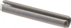 Value Collection - 3/16" Diam x 1-1/8" Long Slotted Spring Pin - Grade 18-8 Stainless Steel - Exact Tooling