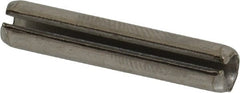 Value Collection - 7/32" Diam x 1-1/8" Long Slotted Spring Pin - Grade 18-8 Stainless Steel - Exact Tooling