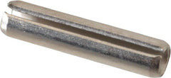 Value Collection - 1/4" Diam x 1-1/8" Long Slotted Spring Pin - Grade 18-8 Stainless Steel - Exact Tooling
