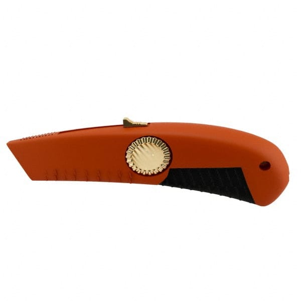 PHC - Retractable Utility Knife - 1/2" Blade, OSHA Orange Zinc Handle, 1 Blade Included - Exact Tooling