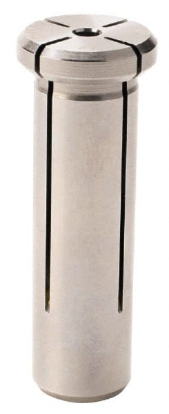 Kennametal - 7mm ID x 11.99mm OD, 0.63" Head Diam, Slotted Hydraulic Chuck Sleeve - Steel, 1.575" Length Under Head, Through Coolant - Exact Tooling