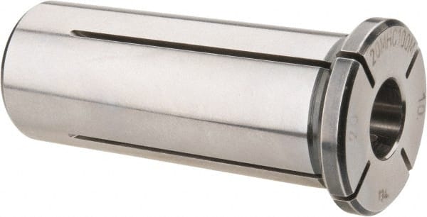 Kennametal - 10mm ID x 20mm OD, 0.984" Head Diam, Slotted Hydraulic Chuck Sleeve - Steel, 1.969" Length Under Head, Through Coolant - Exact Tooling