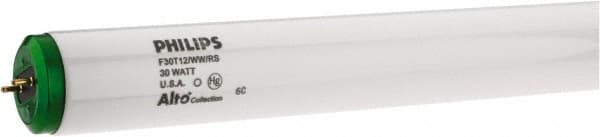 Philips - 30 Watt Fluorescent Tubular Medium Bi-Pin Lamp - 3,000°K Color Temp, 2,300 Lumens, 808 Volts, T12, 18,000 hr Avg Life - Exact Tooling