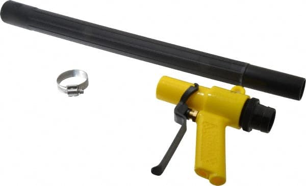Royal Products - Vacuum Air Gun Dust Bag Kit - Blowing, Conveying & Cleaning Functions, Includes Pneumatic Vacuum Gun, Dust Bag, Extension Tube & Clamp - Exact Tooling