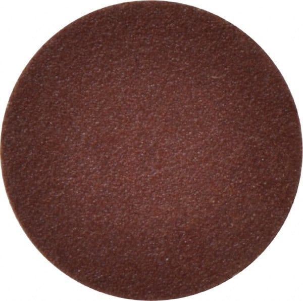 Merit Abrasives - 1-1/2" Disc Diam, 100 Grit, Aluminum Oxide Quick Change Disc - Type S Attaching System, Coated, Maroon, Fine Grade, 30,000 RPM - Exact Tooling