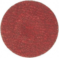 Merit Abrasives - 1-1/2" Disc Diam, 100 Grit, Ceramic Quick Change Disc - Type S Attaching System, Coated, Fine Grade, 30,000 RPM - Exact Tooling