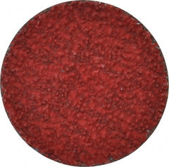 Merit Abrasives - 2" Disc Diam, 36 Grit, Ceramic Quick Change Disc - Type S Attaching System, Coated, Very Coarse Grade, 30,000 RPM - Exact Tooling