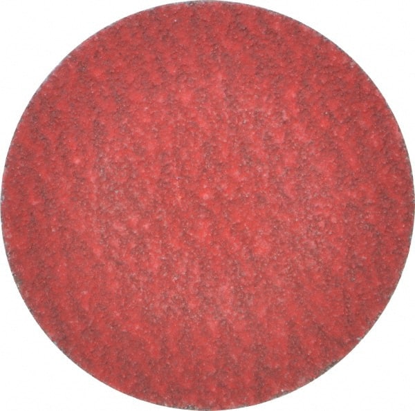 Merit Abrasives - 2" Disc Diam, 80 Grit, Ceramic Quick Change Disc - Type R Attaching System, Coated, Medium Grade, 30,000 RPM - Exact Tooling