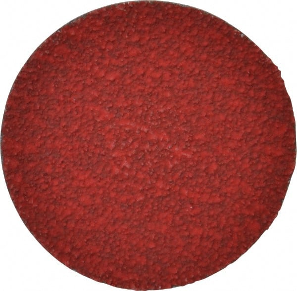 Merit Abrasives - 3" Disc Diam, 40 Grit, Ceramic Quick Change Disc - Type R Attaching System, Coated, Coarse Grade, 20,000 RPM - Exact Tooling