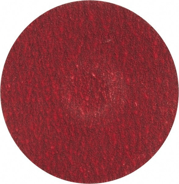 Merit Abrasives - 3" Disc Diam, 100 Grit, Ceramic Quick Change Disc - Type R Attaching System, Coated, Fine Grade, 20,000 RPM - Exact Tooling