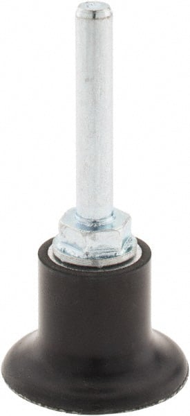 Merit Abrasives - 1-1/2" Diam Quick-Change Type S Disc Backing Pad - 1/4" Shank Diam, Medium Density, 30,000 RPM, PowerLock Holder Compatible - Exact Tooling