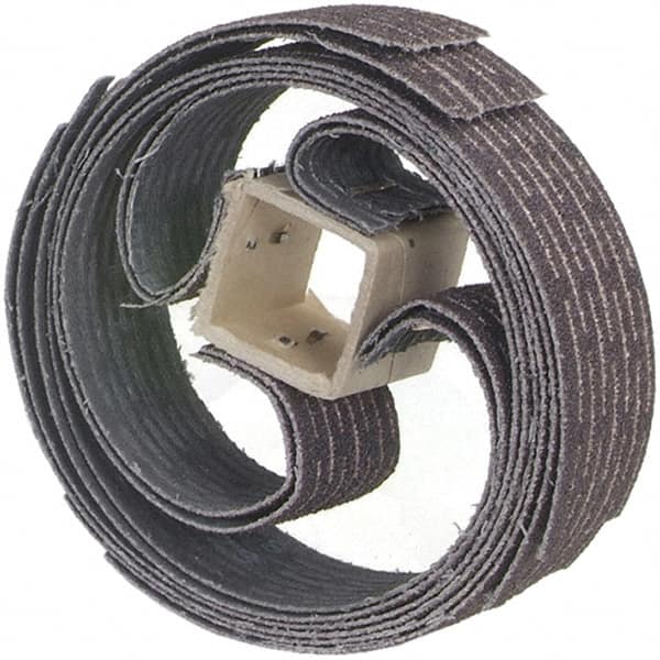 Merit Abrasives - 60 Grit, Scored Surface, Aluminum Oxide Sand-O-Flex Flap Wheel Refill - Medium Grade, 1-1/4" Trim Length x 1" Wide - Exact Tooling