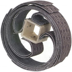 Merit Abrasives - 60 Grit, Scored Surface, Aluminum Oxide Sand-O-Flex Flap Wheel Refill - Medium Grade, 1-1/4" Trim Length x 1" Wide - Exact Tooling