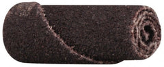 Merit Abrasives - 3/8" Max Roll Diam x 1" OAL, 60 Grit Aluminum Oxide Straight Cartridge Roll - 1/8" Pilot Hole Diam, Medium Grade, 23,000 Max RPM - Exact Tooling