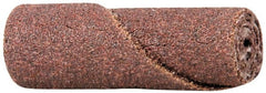Merit Abrasives - 1/2" Max Roll Diam x 1-1/2" OAL, 60 Grit Aluminum Oxide Straight Cartridge Roll - 1/8" Pilot Hole Diam, Medium Grade, 23,000 Max RPM - Exact Tooling
