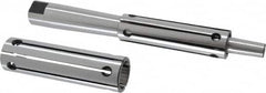 Interstate - 1 to 1-1/4" Grip, Expanding Lathe Mandrel - 1" Shank Diam, 4" Sleeve Length, 9" Arbor Length - Exact Tooling