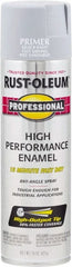 Rust-Oleum - 15 oz Gray Aerosol Primer - 14 Sq Ft/Gal, Direct to Metal, Quick Drying, Interior/Exterior - Exact Tooling
