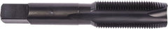 Union Butterfield - 1/4-28 UNF, 2 Flute, Oxide Finish, High Speed Steel Spiral Point Tap - Plug Chamfer, Right Hand Thread, 2-1/2" OAL, 1" Thread Length, 0.255" Shank Diam, 2B Class of Fit, Series 1985 - Exact Tooling