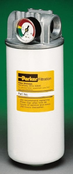 Parker - 1-1/4 NPTF, 20 Micron, Filter Assembly - Microglass - Exact Tooling