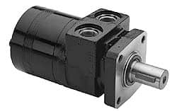 Parker - NPT Thread, 1/2" Port Size, 722 Max RPM, Bi Rotational, 4 Bolt Mount Hydraulic Motor - 1,800 Max psi, 10 Cu In Displacement, 180°F Max - Exact Tooling