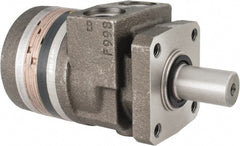 Parker - NPT Thread, 1/2" Port Size, 722 Max RPM, Bi Rotational, 4 Bolt Mount Hydraulic Motor - 1,800 Max psi, 3 Cu In Displacement, 180°F Max - Exact Tooling