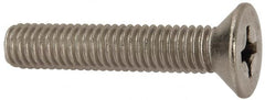 Value Collection - 3/8-16 UNC, 2" OAL Slotted Drive Machine Screw - Flat Head, Grade 316 Stainless Steel, Uncoated, Without Washer - Exact Tooling