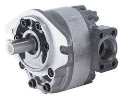 Parker - 2.6 GPM, 7/8-14 UNF-2B SAE Inlet Size, 2,500 RPM, 1/2" Shaft Diam, SAE AA Mount, Hydraulic Gear Pump - 2.56 GPM at 1,800 RPM, 5.13 GPM at 3,600 RPM, 2,500 psi Max Working Pressure, 7/8-14 SAE Port Size - Exact Tooling