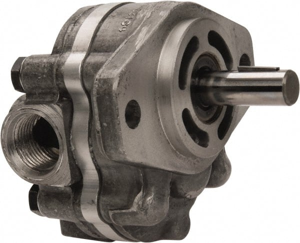 Parker - 1.3 GPM, 7/8-14 UNF-2B SAE Inlet Size, 2,500 RPM, 1/2" Shaft Diam, SAE AA Mount, Hydraulic Gear Pump - 1.31 GPM at 1,800 RPM, 2.62 GPM at 3,600 RPM, 2,500 psi Max Working Pressure, 7/8-14 SAE Port Size - Exact Tooling