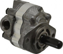 Parker - 3.1 GPM, 7/8-14 UNF-2B SAE Inlet Size, 2,500 RPM, 1/2" Shaft Diam, SAE AA Mount, Hydraulic Gear Pump - 3.15 GPM at 1,800 RPM, 6.3 GPM at 3,600 RPM, 2,500 psi Max Working Pressure, 7/8-14 SAE Port Size - Exact Tooling