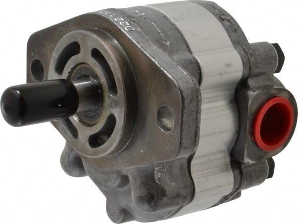 Parker - 4.1 GPM, 7/8-14 UNF-2B SAE Inlet Size, 2,500 RPM, 1/2" Shaft Diam, SAE AA Mount, Hydraulic Gear Pump - 4.07 GPM at 1,800 RPM, 8.14 GPM at 3,600 RPM, 2,500 psi Max Working Pressure, 7/8-14 SAE Port Size - Exact Tooling