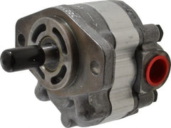 Parker - 4.1 GPM, 7/8-14 UNF-2B SAE Inlet Size, 2,500 RPM, 1/2" Shaft Diam, SAE AA Mount, Hydraulic Gear Pump - 4.07 GPM at 1,800 RPM, 8.14 GPM at 3,600 RPM, 2,500 psi Max Working Pressure, 7/8-14 SAE Port Size - Exact Tooling