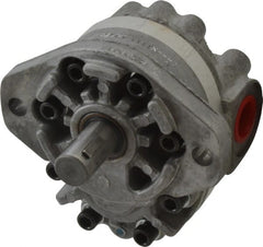 Parker - 4.7 GPM, 1-1/6-12 UNF-2B SAE Inlet Size, 2,500 RPM, 3/4" Shaft Diam, SAE A Mount, Hydraulic Gear Pump - 4.7 GPM at 1,800 RPM, 9.4 GPM at 3,600 RPM, 2,500 psi Max Working Pressure, 1-1/16-12 SAE Port Size - Exact Tooling