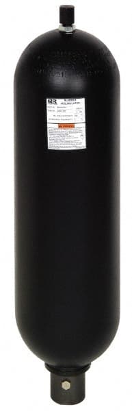Parker - 5 Gallon Tank Capacity, Bladder Type Accumulator - 1,095 Cu In Capacity, 34.1" High - Exact Tooling