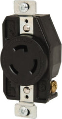Cooper Wiring Devices - 250 VAC, 20 Amp, L6-20R NEMA, Self Grounding Receptacle - 2 Poles, 3 Wire, Female End, Black - Exact Tooling