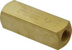 Parker - 5 GPM 1/4 Inlet Brass Hydraulic Control Valve - 1/4-18 Thread - Exact Tooling