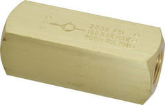 Parker - 8 GPM 3/8 Inlet Brass Hydraulic Control Valve - 3/8-18 Thread - Exact Tooling